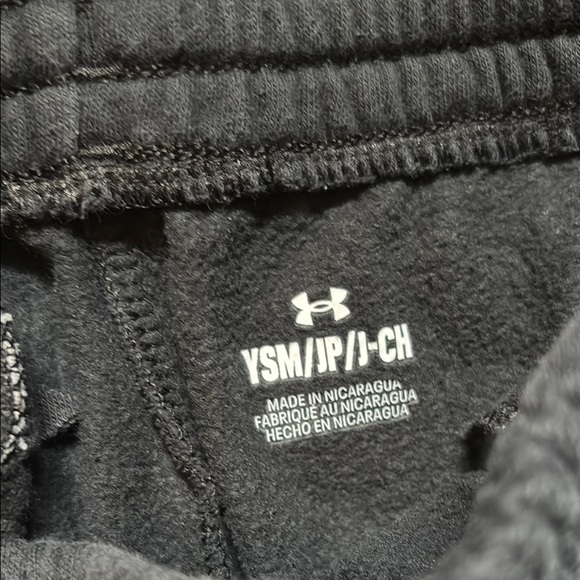 TWO Under Armour Kids Jogger Pants - Black and Gray - Picture 3 of 4